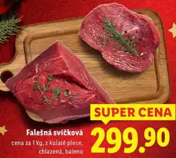 Lidl Falešná svíčková, cena za 1 kg nabídka