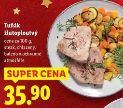 Lidl Tuňák žlutoploutvý, cena za 100 g nabídka