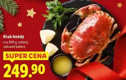 Lidl Krab hnědý, cca 500 g nabídka