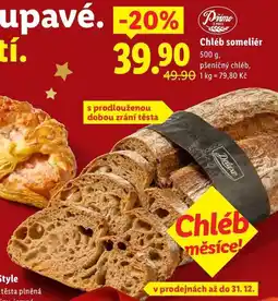 Lidl Chléb someliér, 500 g nabídka