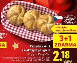 Lidl Kaiserka světlá s makovým posypem, 50 g nabídka