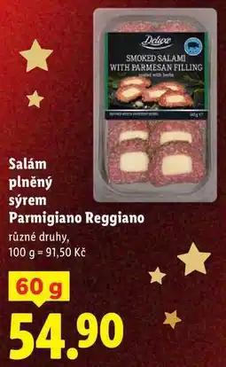 Lidl Salám plněný sýrem Parmigiano Reggiano, 60 g nabídka