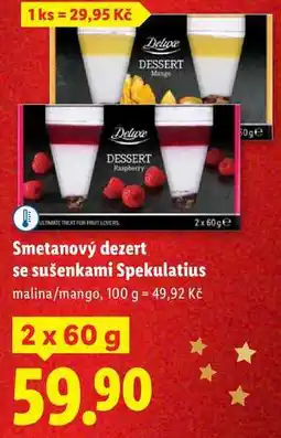 Lidl Smetanový dezert se sušenkami Spekulatius, 2x 60 g nabídka