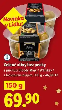 Lidl Zelené olivy bez pecky, 150 g nabídka