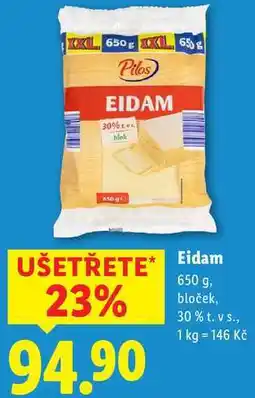 Lidl Eidam, 650 g nabídka