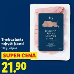 Lidl Bivojova šunka nejvyšší jakosti, 100 g nabídka