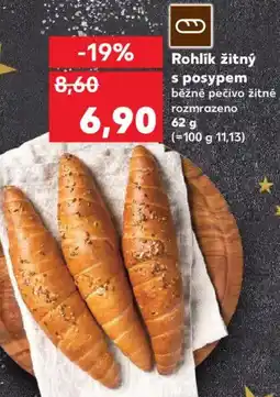 Kaufland Rohlik žitný s posypem nabídka