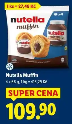 Lidl Nutella Muffin, 4x 66 g nabídka