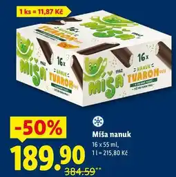 Lidl Míša nanuk, 16x 55 ml nabídka
