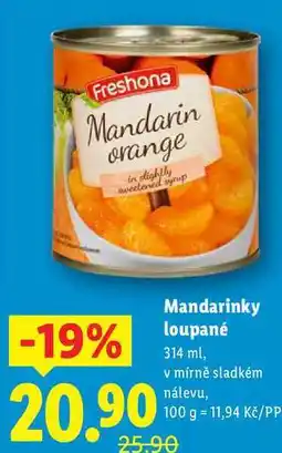 Lidl Mandarinky loupané, 314 ml nabídka