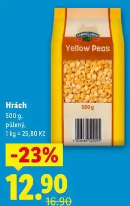 Lidl Hrách, 500 g nabídka