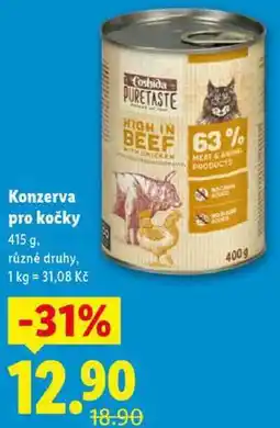 Lidl Konzerva pro kočky, 415 g nabídka