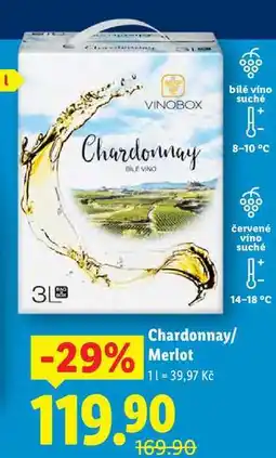 Lidl Chardonnay/Merlot, 3 l nabídka