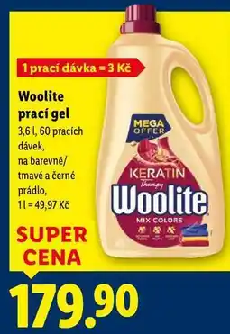 Lidl Woolite prací gel 3,6 l, 60 pracích dávek nabídka