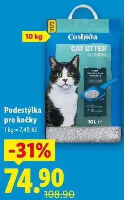 Lidl Podestýlka pro kočky, 10 kg nabídka