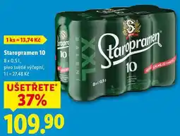 Lidl Staropramen 10, 8x 0,5 l nabídka