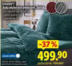 Lidl Livarno Sada plyšových povlečení, 2dílná nabídka