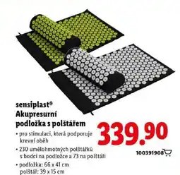 Lidl sensiplast Akupresurní podložka s polštářem nabídka