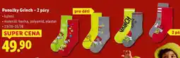 Lidl Ponožky Grinch - 2 páry nabídka