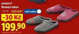 Lidl esmara Domácí obuv nabídka