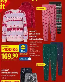 Lidl esmaraⓇ esmara Men Vánoční mikina/tepláky nabídka