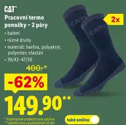 Lidl Pracovní termo ponožky - 2 páry nabídka