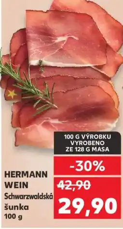 Kaufland HERMANN WEIN Schwarzwaldská šunka nabídka