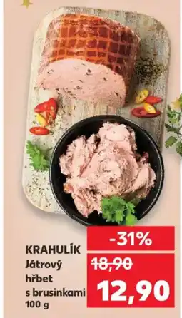 Kaufland KRAHULIK Játrový hřbet s brusinkami nabídka