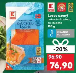 Kaufland Losos uzený bukovým kouřem, za studena nabídka