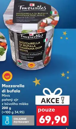 Kaufland Mozzarella di bufala Minis pařený sýr nabídka