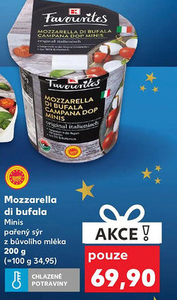 Kaufland Mozzarella di bufala Minis pařený sýr nabídka