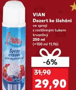 Kaufland VIAN Dezert ke šlehání nabídka