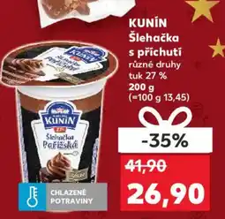 Kaufland KUNIN Šlehačka s příchutí nabídka