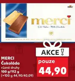 Kaufland MERCI Čokoláda nabídka