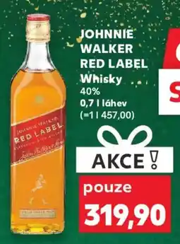 Kaufland JOHNNIE WALKER RED LABEL Whisky nabídka