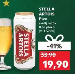 Kaufland STELLA ARTOIS Pivo světlý ležák nabídka
