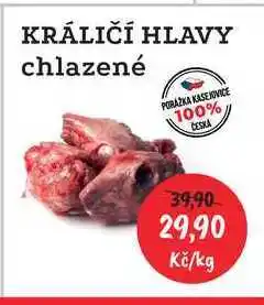 RABBIT řeznictví Rabbit Králičí hlavy 1kg nabídka