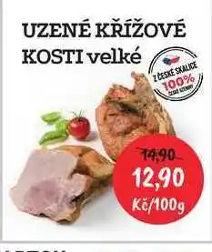 RABBIT řeznictví UZENÉ KŘÍŽOVÉ KOSTI velké 100g nabídka