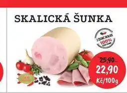 RABBIT řeznictví SKALICKÁ ŠUNKA Z ČESKÉ SKALICE 100% 100g nabídka