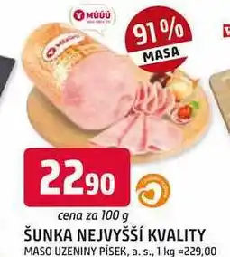 Trefa ŠUNKA NEJVYŠŠÍ KVALITY 100g nabídka