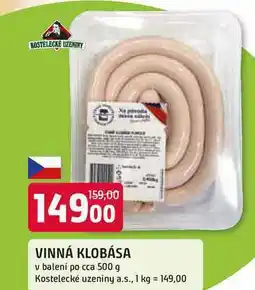 Trefa VINNÁ KLOBÁSA v balení po cca 500 g nabídka