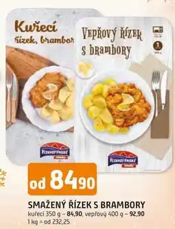 Trefa SMAŽENÝ ŘÍZEK S BRAMBORY kuřecí 350 g nabídka