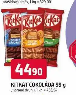 Trefa KITKAT ČOKOLÁDA 99 g nabídka