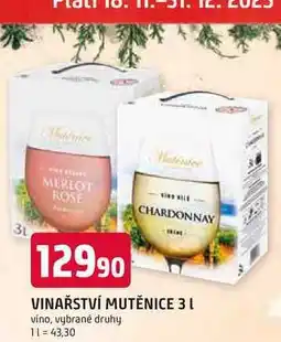 Trefa VINAŘSTVÍ MUTĚNICE 3l nabídka