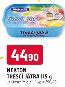 Trefa NEKTON TRESČÍ JÁTRA 115 g nabídka