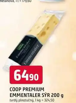 Trefa COOP PREMIUM EMMENTALER SÝR 200 g nabídka