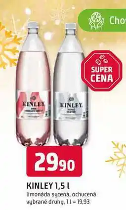 Trefa KINLEY 1,5l limonáda sycená, ochucená nabídka