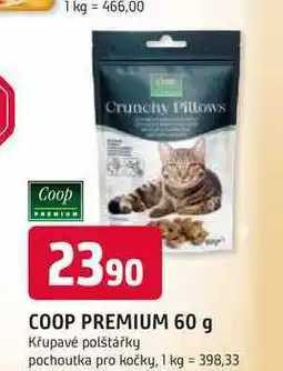 Trefa COOP PREMIUM 60 g Křupavé polštářky pochoutka pro kočky nabídka