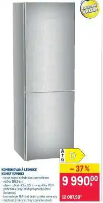 Makro KOMBINOVANÁ LEDNICE KGNSF 52VD03 nabídka
