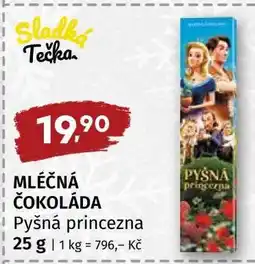 Terno MLÉČNÁ ČOKOLÁDA PYŠNÁ PRINCEZNA nabídka